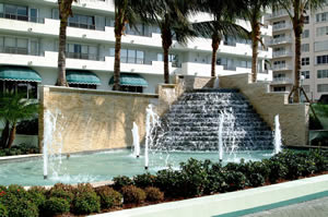 water feature for swimming pool